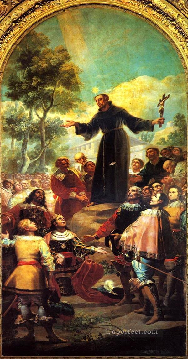 St Bernardino of Siena preaching to Alfonso V of Aragon Francisco de Goya Oil Paintings